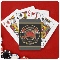 Firefighter ADD NAME Fire Station Department Badge
