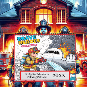 Firefighter Adventures Colouring 2025/2026 Calendar