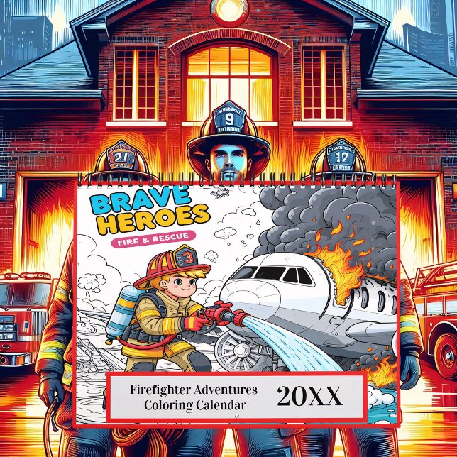 Firefighter Adventures Colouring 2025/2026 Calendar (Creator Uploaded)