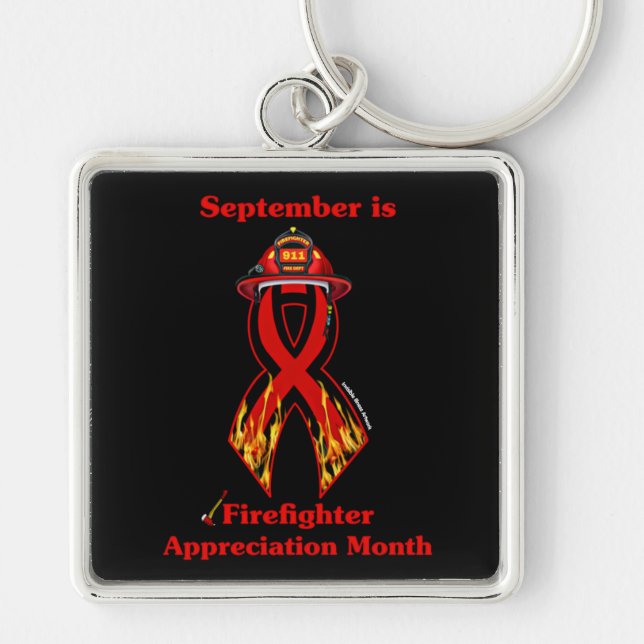 Firefighter Appreciation Month Key Ring (Front)