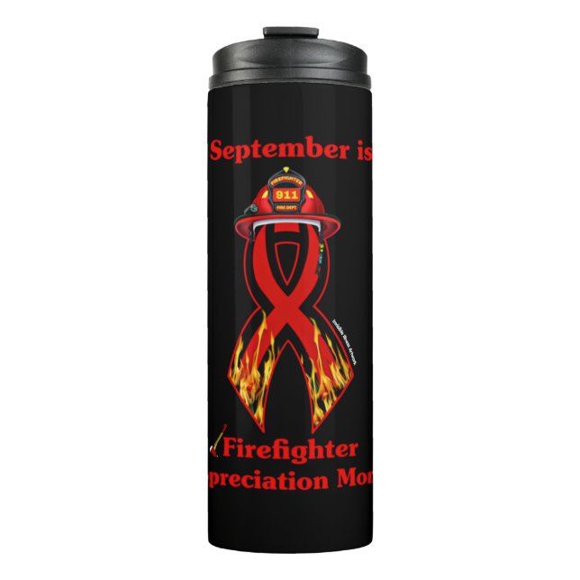 Firefighter Appreciation Month Thermal Tumbler (Front)