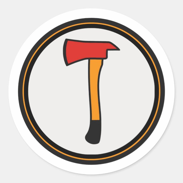 Firefighter Axe Sticker (Front)