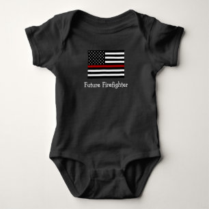 Firefighter Baby Football Bodysuit