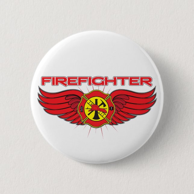 Firefighter Badge and Wings (Front)