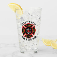 Firefighter Badge Custom Text Name Personalised
