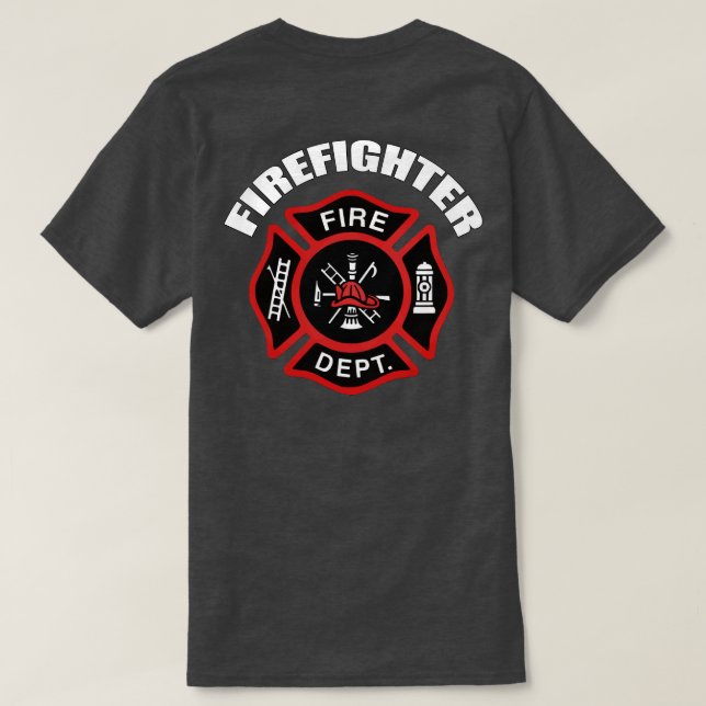 Firefighter Badge T-Shirt (Design Back)