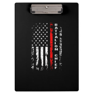 Firefighter Battalion Chief Battalion Chief Gift Clipboard
