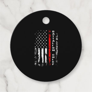 Firefighter Battalion Chief Battalion Chief Gift Favour Tags
