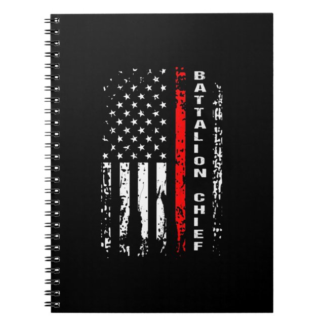 Firefighter Battalion Chief Battalion Chief Gift Notebook (Front)