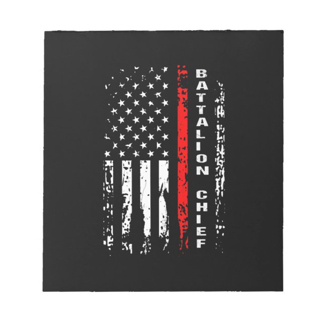 Firefighter Battalion Chief Battalion Chief Gift Notepad (Front)