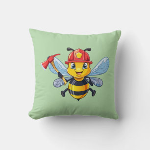 Firefighter bee cushion