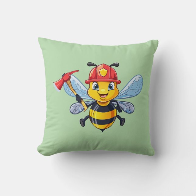 Firefighter bee cushion (Front)