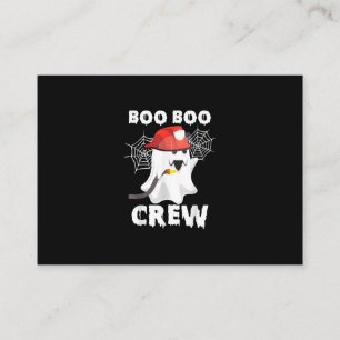 Firefighter Boo Boo Crew Halloween Ghost Fireman Business Card
