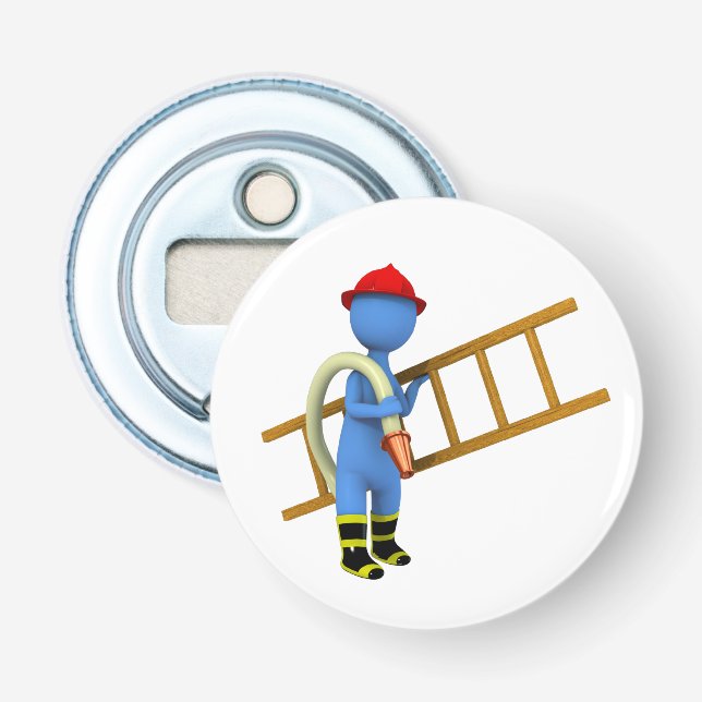 Firefighter Bottle Opener (Front)