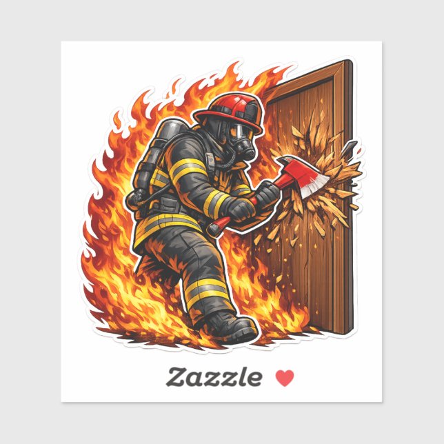 Firefighter Breaking Door Design (Sheet)