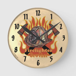 Firefighter Brother Clock
