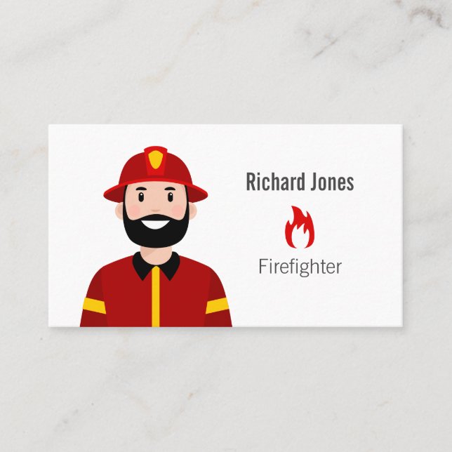 Firefighter Business Card (Front)