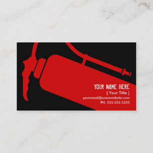 firefighter business card