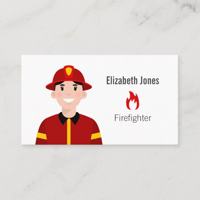 Firefighter Business Card (Front)