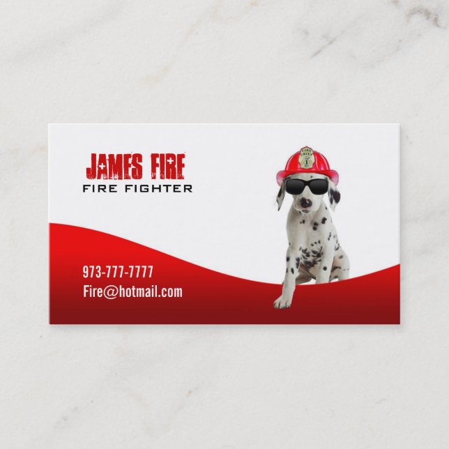 Firefighter Business cards (Front)