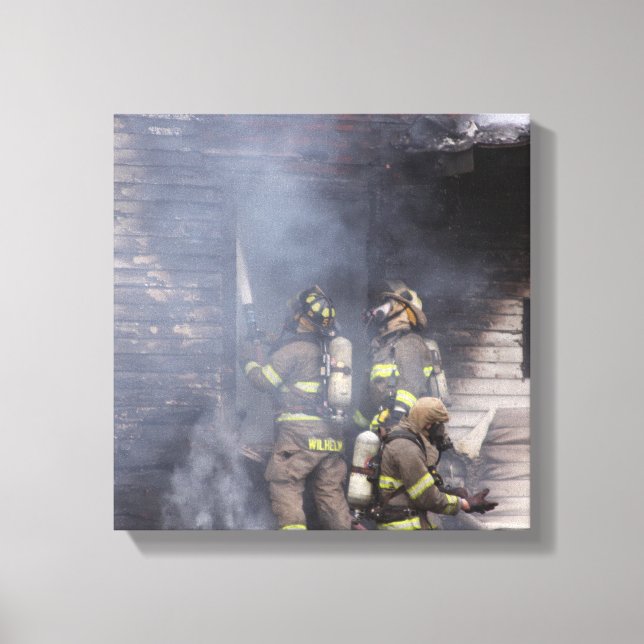 Firefighter Canvas Print (Front)