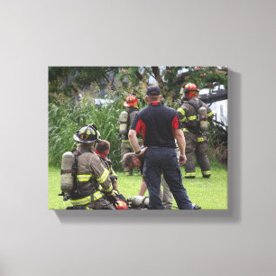 Firefighter Canvas Print