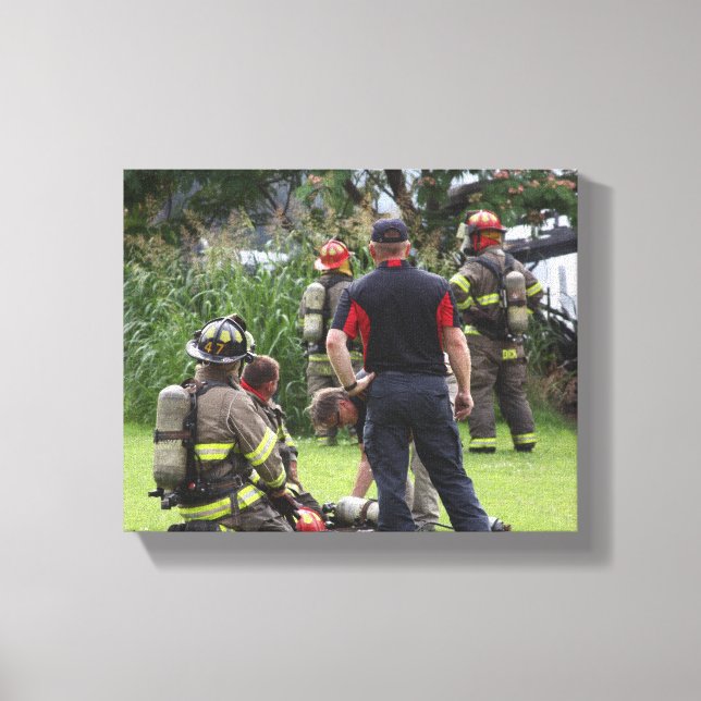Firefighter Canvas Print (Front)