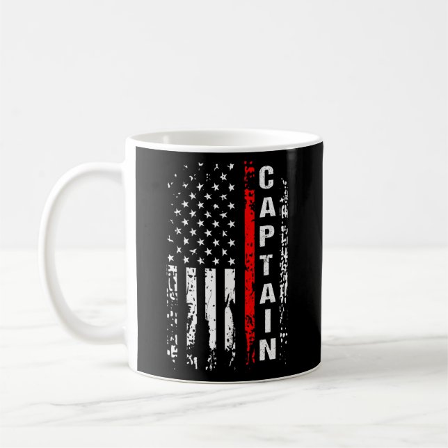 Firefighter Captain Firefighting Captain Chief Coffee Mug (Left)