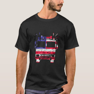 Firefighter Celebrate 4th Of July American Flag T-Shirt