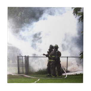 Firefighter  ceramic tile
