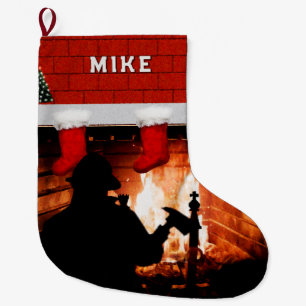 Firefighter Christmas gift Large Christmas Stocking