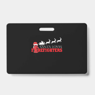 Firefighter Christmas Gifts Santa Claus Fireman ID Badge
