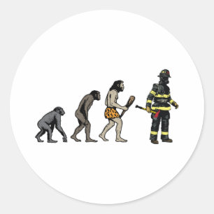 Firefighter Classic Round Sticker