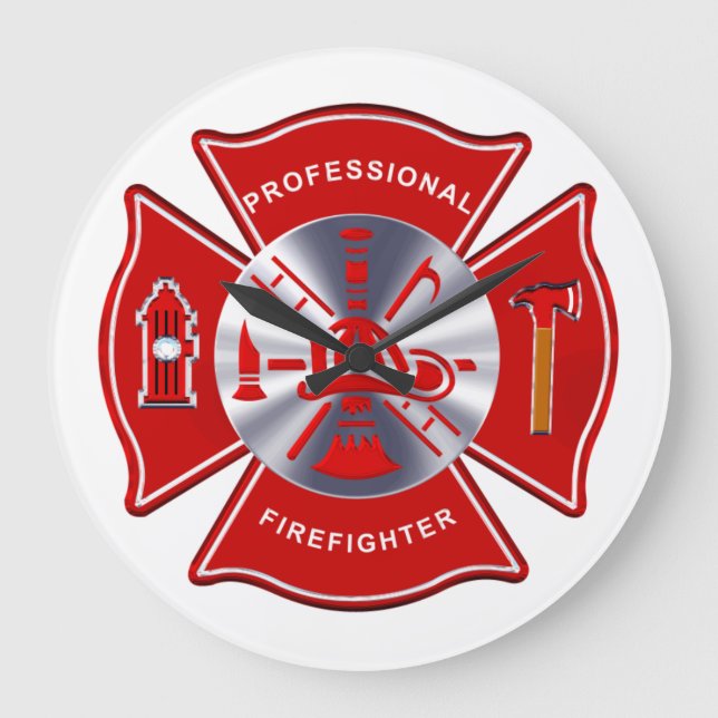 Firefighter Clock - Professional (Front)