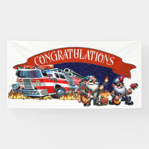 FIREFIGHTER CONGRATULATIONS BANNER