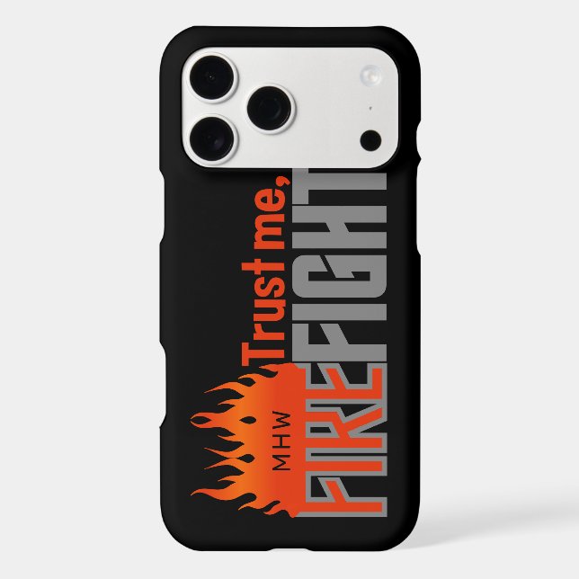 Firefighter custom monogram phone cases (Back)