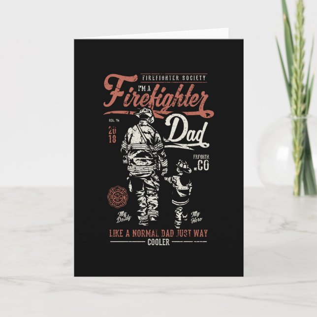Firefighter Dad Card (Front)