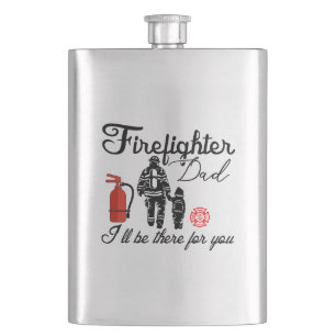 Firefighter Dad   Father's Day Gifts Hip Flask