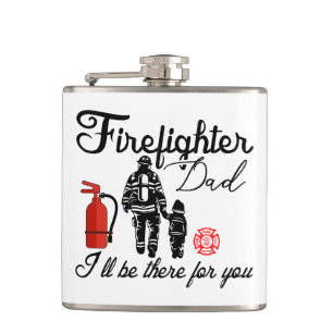 Firefighter Dad Father's Day Gifts Hip Flask