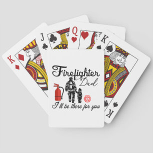 Firefighter Dad   Father's Day Gifts Playing Cards
