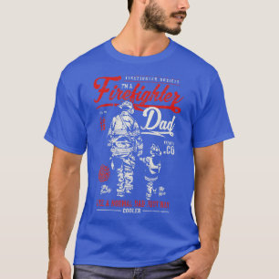 Firefighter Dad Gifts for Father from Kids Son Dau T-Shirt
