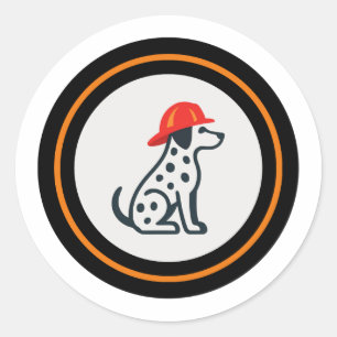 Firefighter Dalmatian Sticker