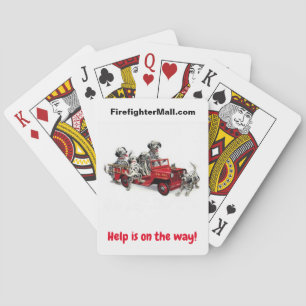 Firefighter Dalmations Playing Cards