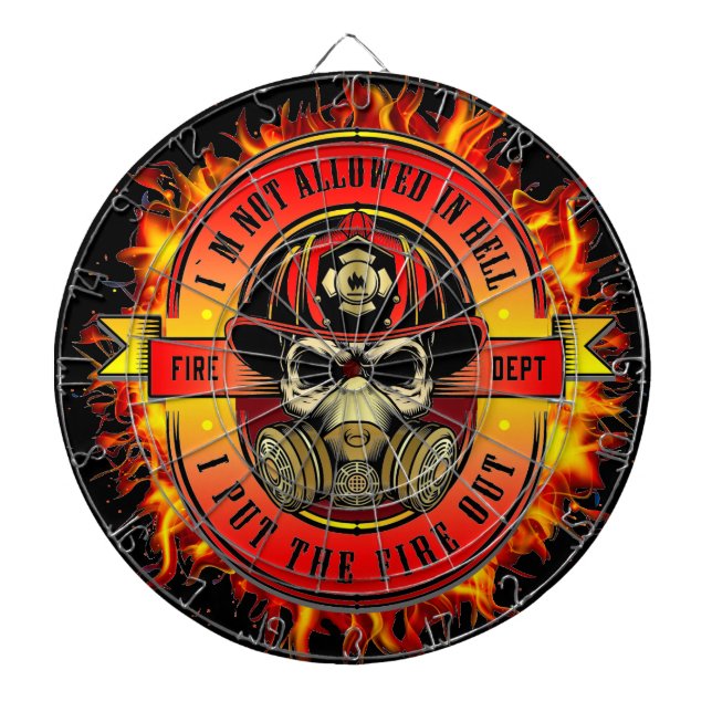 Firefighter Dartboard (Front)