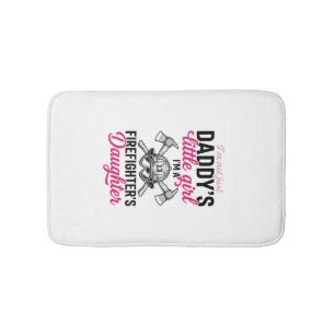Firefighter Daughter Quote Vector Shirt Design_1 Bath Mat