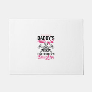 Firefighter Daughter Quote Vector Shirt Design_1 Doormat