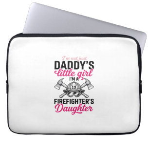 Firefighter Daughter Quote Vector Shirt Design_1 Laptop Sleeve