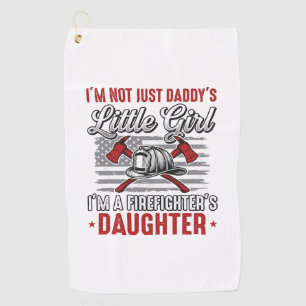 Firefighter Daughter Vintage Golf Towel