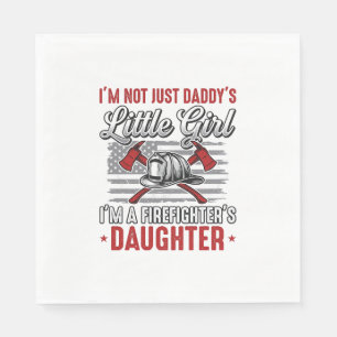 Firefighter Daughter Vintage Napkin