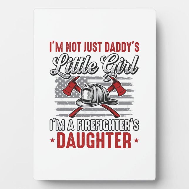 Firefighter Daughter Vintage Plaque (Front)